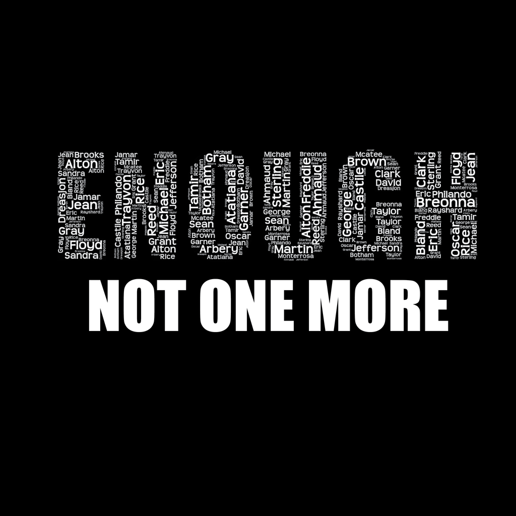 Enough Not One More T-Shirt Black